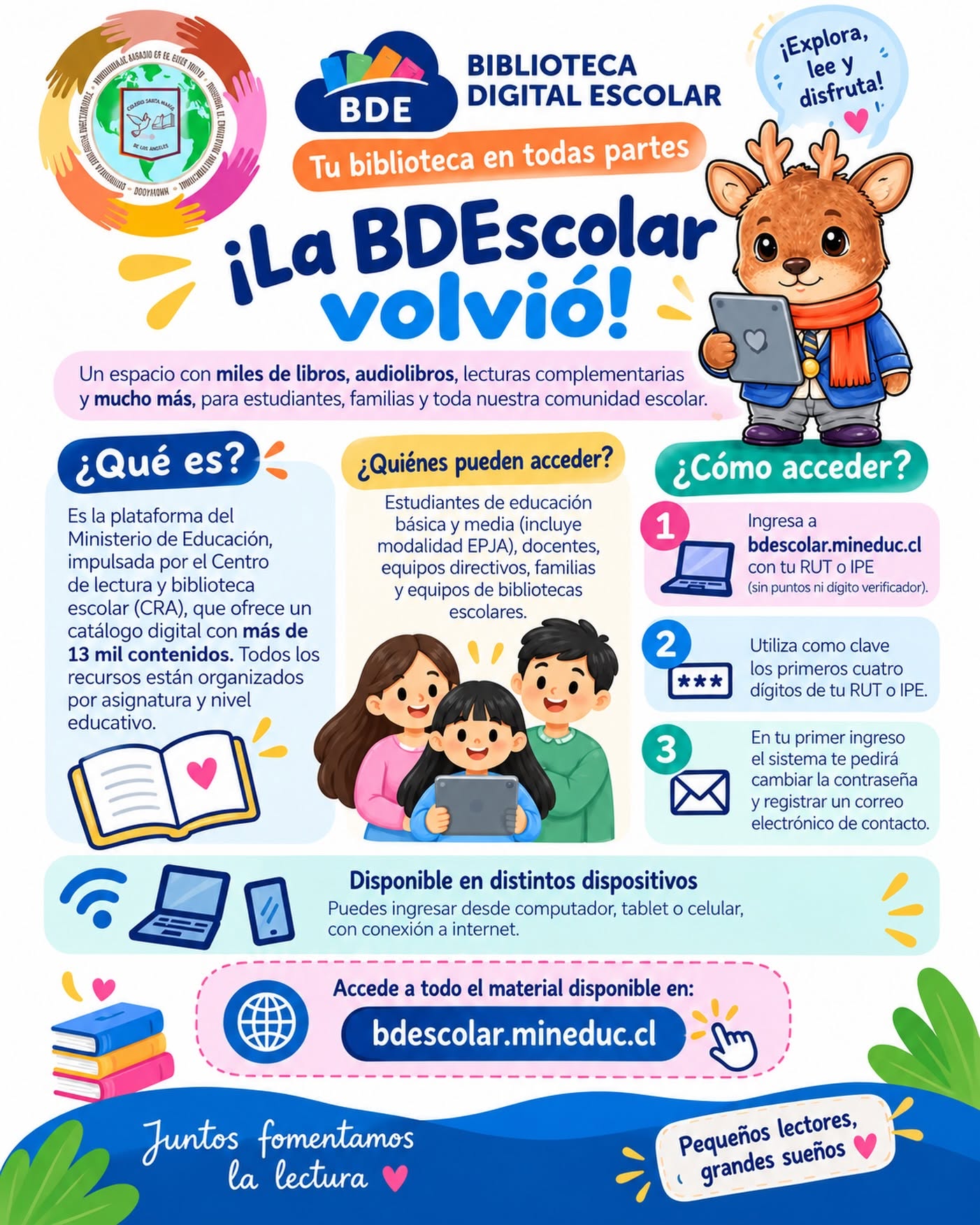 La Biblioteca Digital Escolar Volvió